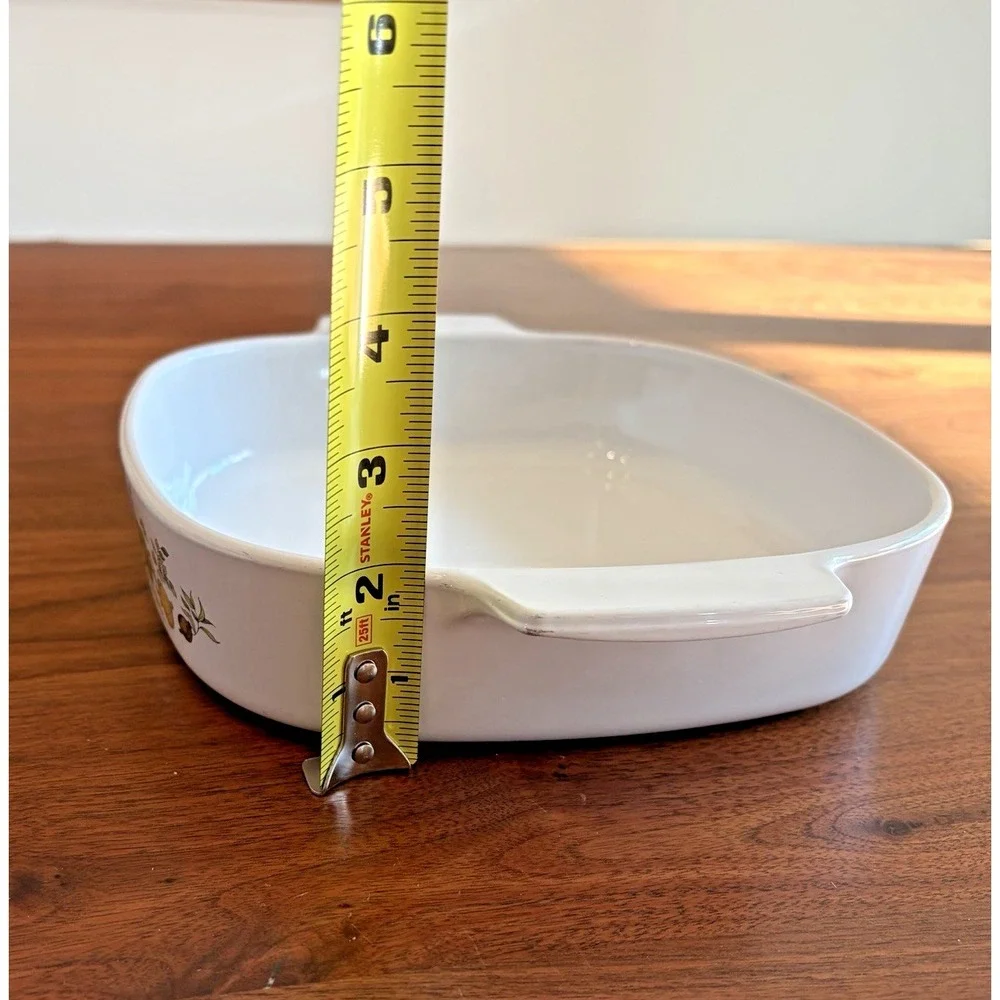 Vintage Corning Ware A-8-B L'Echalote Spice of Life Casserole Dish 8x8x1 3/4